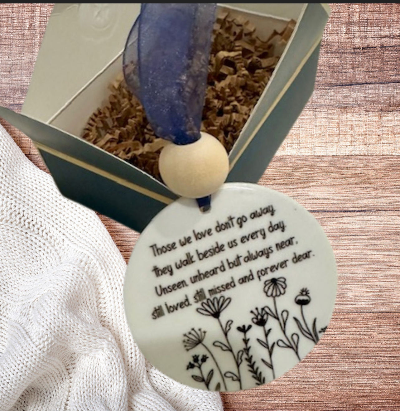 Forever Dear - Sympathy Keepsake tag, heartfelt message, Heartfelt Condolences, memorial keepsake, beautifully packaged with love & hope