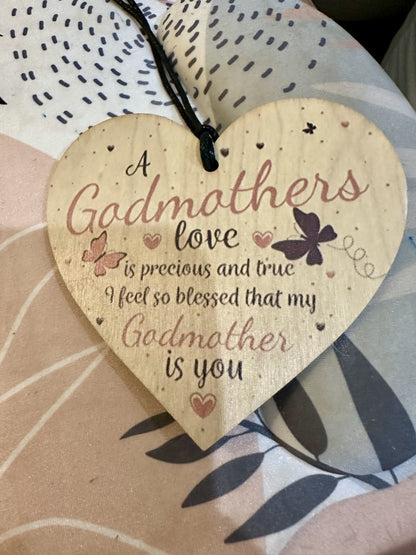 Handmade Wooden Heart-Shaped Keepsake Tags with heartfelt message