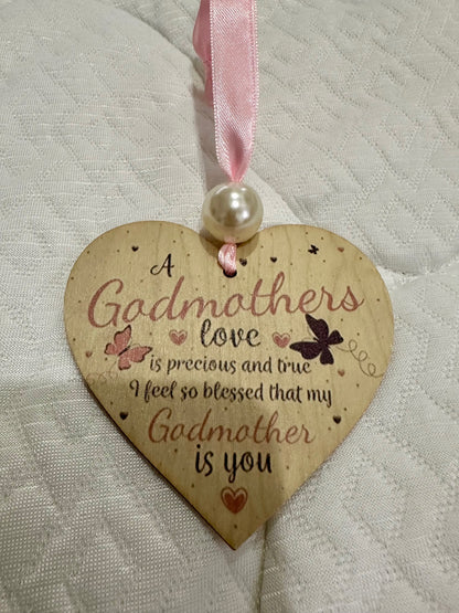 Handmade Wooden Heart-Shaped Keepsake Tags with heartfelt message